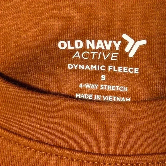 Old Navy Athletic Dynamic Fleece sz S, cognac, chestnut color - Picture 4 of 8
